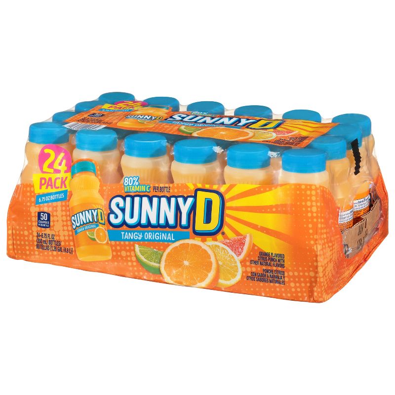SunnyD Tangy Original Orange Citrus Punch Juice Drink - 24pk/6.75 fl oz Bottles, 3 of 6