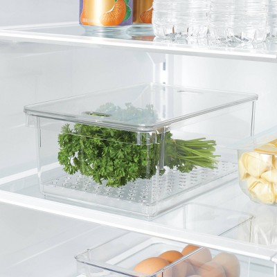 Diskary Fridge Organizer - Stackable Bins, Reusable Food Storage Containers