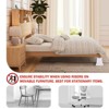 Aoibox 6 Inch Heavy Duty Furniture Bed Risers White 2200 lbs Support Anti-Slip Elevator for Sofa Table Chair 4 Pack - 4 of 4