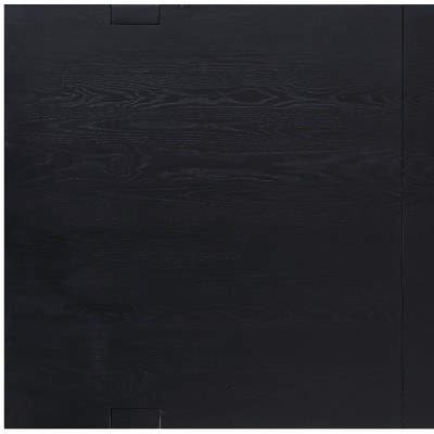 Yves 95" Black Wood Extendable Counter Height Dining Table