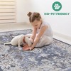 Kumasinova Trendy Stain-Resistant Area Rug – Non-Shedding Living Room Rug, Medallion Rugs for Living Room, Kid & Pet-Friendly, Boho Washable Rugs - 3 of 4