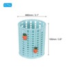 Unique Bargains Plastic Carrot Decor Decorative Large-capacity Pencils Holder Blue 3.1x3.1x3.9 Inch - image 2 of 4