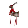 Northlight Plaid Standing Reindeer Christmas Figure - 16" - Red and Green - 4 of 4