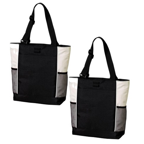 Convenient Set Of 2 Port Authority Panel Tote Bags - Spacious And ...