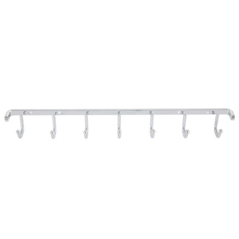 Rev-A-Shelf Sdellines 14" Closet Wall Hanging Mount for Belt, Scarf, or Tie Accessory Organization Rack Holder Hanger w/7 Hooks Chrome, BRCL-14NS-CR-1, 5 of 7