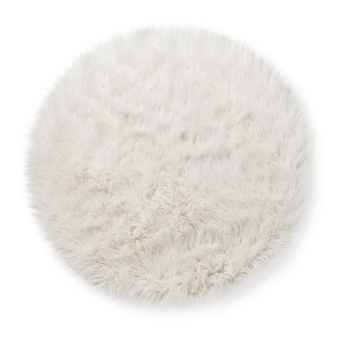 White round deals rug