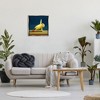 Stupell Industries Yellow Chick Stretching Yoga Floating Frame Canvas Art, Gray, 25" x 25" - 3 of 4