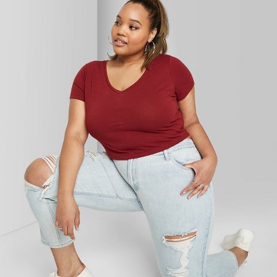 Creed Stewart ø omfattende Red : Plus Size Tops for Women : Target