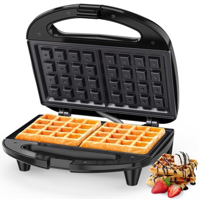YASHE 2-Slice Sandwich Maker, Non-Stick Toaster with Quick Heat-Up, Cool-Touch Handle, and Automatic Temperature Control, Black
