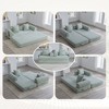 KTMBDW Sleeper Sofa Bed, Corduroy Folding Mattress Couch with Fixed-Shape Frame, Floor Sofa Lounge Couch for Living Room Bedroom - 3 of 4