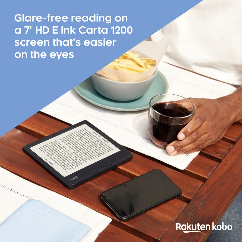 Kobo Libra 2 eReader | 7" Waterproof eInk Touchscreen | Glare-Free | Adjustable Brightness | WIFI | 32GB, 2 of 9