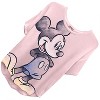 Ladies Mickey Mouse Fashion Shirt - Womens Mickey & Minnie Mouse Top - Disney Curved Hem Hi Lo Short Sleeve Tee - 4 of 4