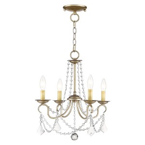 Livex Lighting Pennington 4 - Light Chandelier in  Antique Silver Leaf - 1 of 1