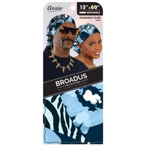 Annie International Broadus Reversible Collection Scarf - 60x15" - Navy Blue - 1 of 4