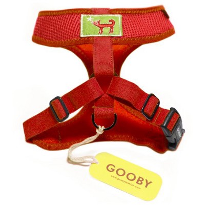 Gooby Choke Free Freedom Harness for Small Dogs, XSmall, Red