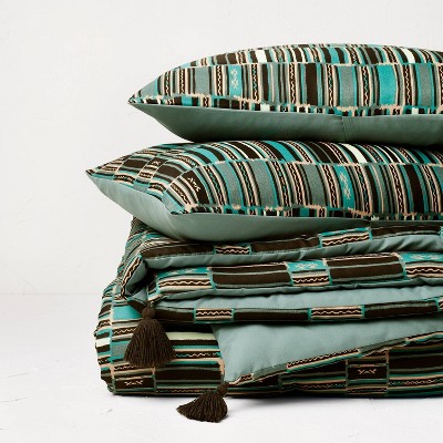 King Jungalow Sun in the Water Comforter & Sham Set Teal - Opalhouse™ designed with Jungalow™