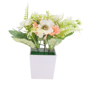 Unique Bargains Artificial Plants Hibiscus Plastic 2.95"x2.95"x7.48" 1 Pc - 1 of 4