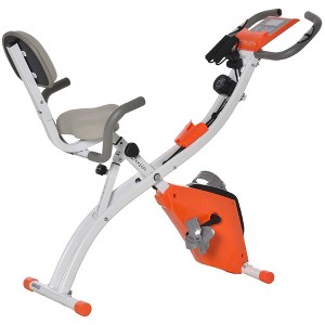 Soozier 2 in 1 Exercise Bike for Upright and Recumbent Cycling with Arm Resistance Bands - 1 of 4