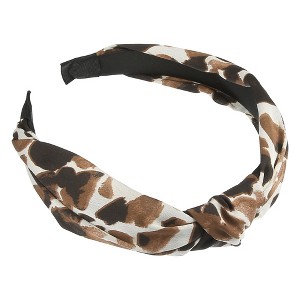 Unique Bargains Women's Fashion Leopard Knot Headband 1 Pc - 1 of 4