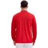 INSPIRE CHIC Men's Classic Regular Fit Solid Color Long Sleeves Business Golf Polo Shirt - 3 of 4