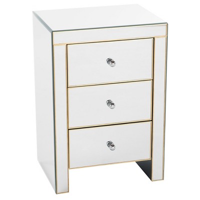 Lenorr Mirrored End Table - Gold - Christopher Knight Home