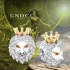 Sterling Silver Lion "King of the Forest" Charm Bead for Bracelet, Animal Jewelry Gift for Women - 3 of 4