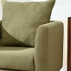 Sapphtopaz Accent Chair Upholstered Comfortable Reading Chair with Wood Legs Lounge Chair Living Room Chair Comfy Chair for Living Room - 4 of 4