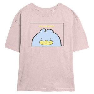 Juniors KPop Demon Hunters Hello Friend Happy Duck T Shirt - 1 of 4