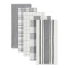 Design Imports Gray Asst Everyday Dishtowel Set/5 - 2 of 4
