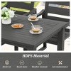 Arceso 6-Person Outdoor Dining Table, Weather-Resistant Rectangle Patio Table, 60x32x30in, Gray - 2 of 4