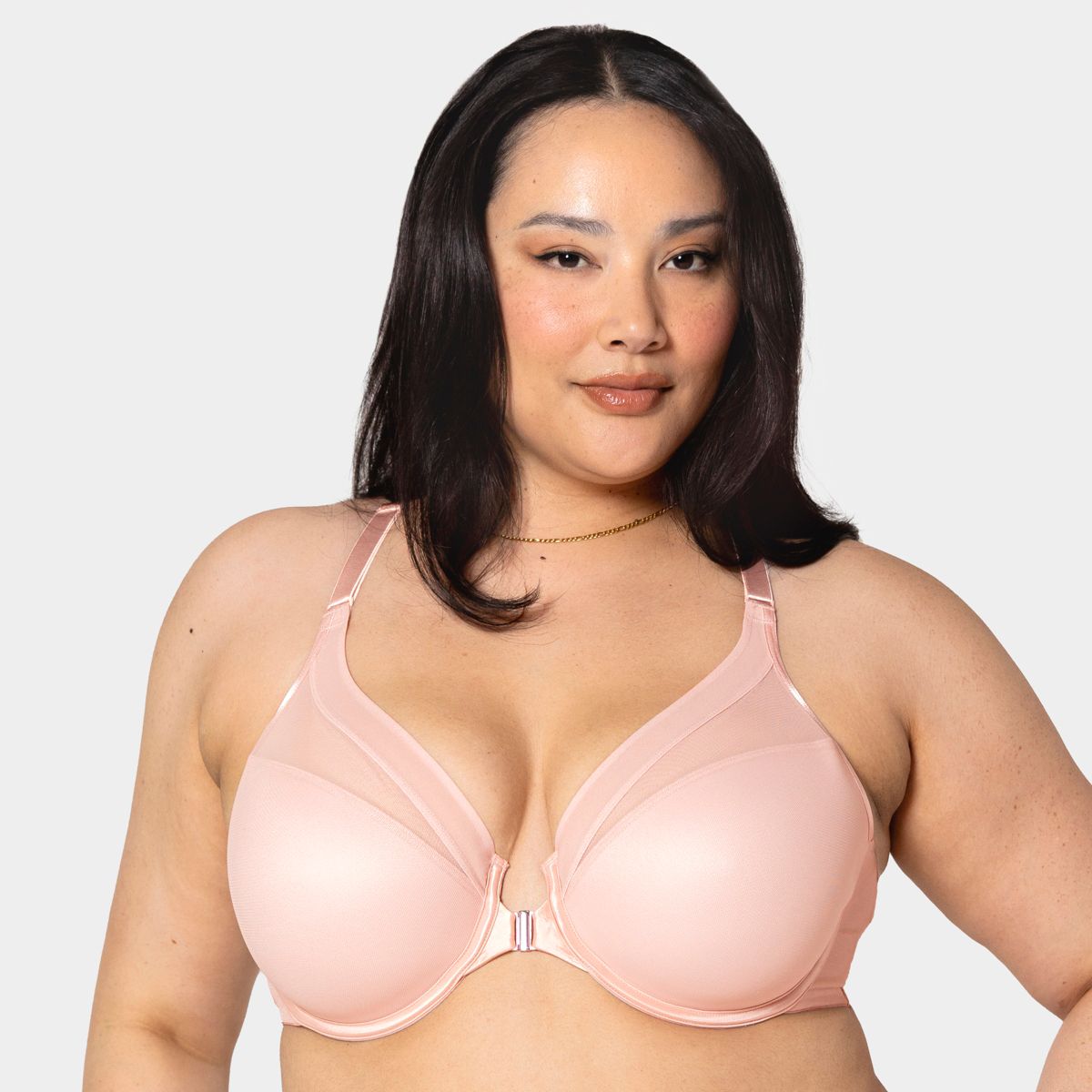 Curvy Couture Front Close Racerback T-Shirt - thumbnail 5