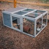 Aivituvin Outdoor Rabbit Hutch with Runs | Waterproof Bunny Hutch (Inner Space 17.46 ft²）-AIR28 - 3 of 4