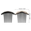Unique Bargains Women's Rhinestones Hair Insert Comb Black 1 Pc - 2 of 3