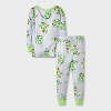 Toddler Boys' 4pc Teenage Mutant Ninja Turtles Cotton Long Sleeve Pajama Set - Green/Gray - 2 of 4