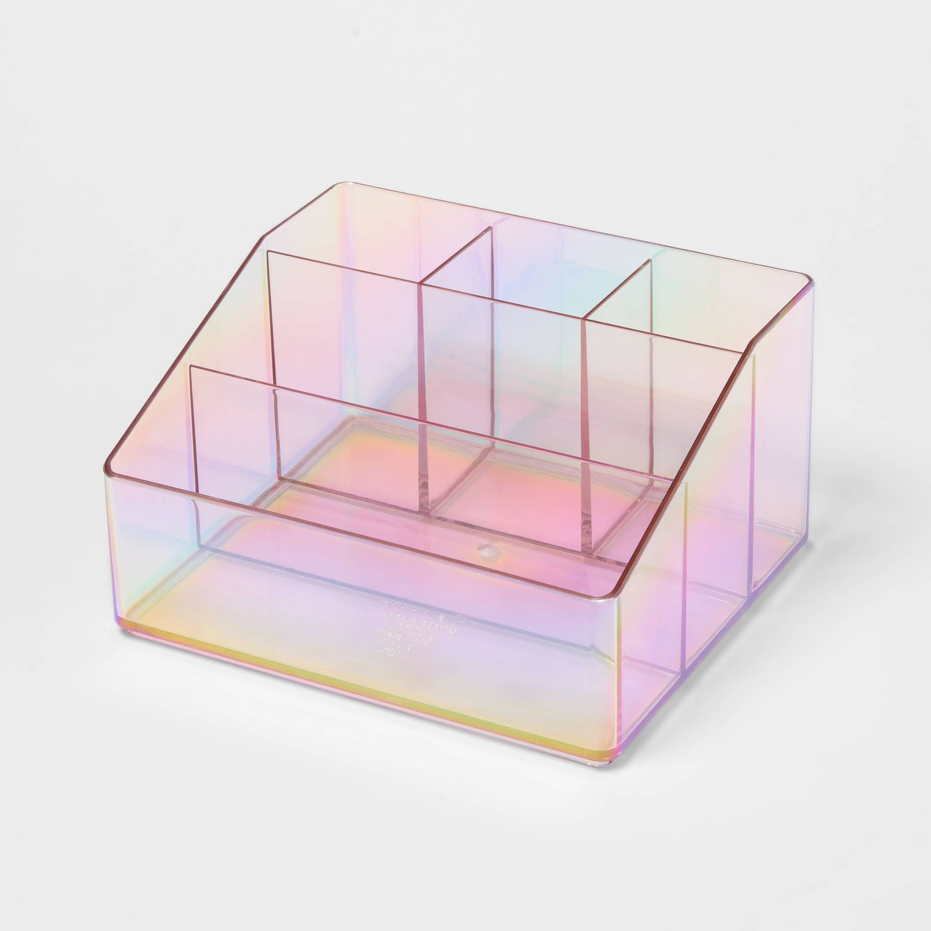 Plastic 5 Slotted Makeup Organizer Iridescent - Brightroom™