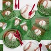 24ct Baseball Paper Plates White - 3 of 3