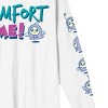 Tamagotchi Comfort Me Crew Neck Long Sleeve White Adult Tee - 3 of 4