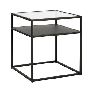 Metal Industrial Side Table in Black and Bronze Finish - Henn&Hart - 1 of 4