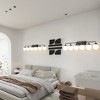 POWLIG Modern Vanity Light Fixture - Bathroom Mirror Lighting with Milk White Glass Globe Shades - 4 of 4
