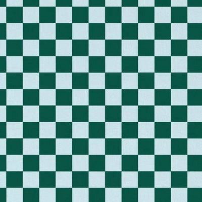 Checkerboard Emerald Blue
