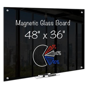 Maxtek Magnetic Glass Dry Erase Presentation Whiteboard for Classroom Home Office - 1 of 4
