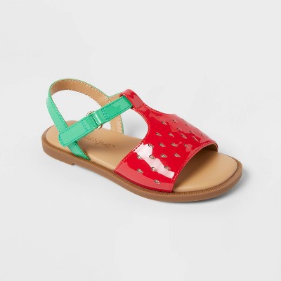 Toddler Lucy Strawberry Sandals - Cat & Jack™ Red