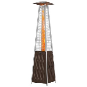 East Oak 18.23"x21.84" 48000 BTU Torch Patio Propane Outdoor Portable Heater Stainless Steel Finish: Iron Frame, 10ft Heat Radius - 1 of 4