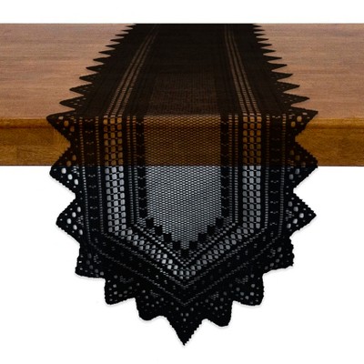 Design Imports 72"x14" Table Runner Black