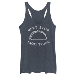 Women's CHIN UP Taco Truck Stop Racerback Tank Top - 1 of 3