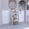 SEVOBAL Utility Storage Shelves Vertical Cabinet with Four Open Shelves for Bedroom, Living Room Organization, Multicolor, 16.9"*17.3"*29.7" - 3 of 4