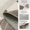 LOVEVOOK Checkered Area Rugs, Washable Area Rug for Living Room Bedroom, Modern Indoor Carpet, Beige Geometric Diamond Carpet - 4 of 4