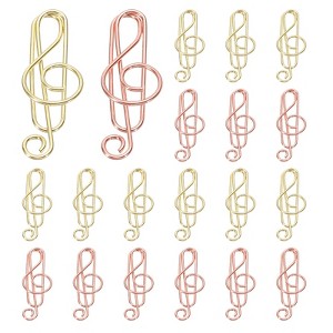 Unique Bargains Metal Funny Bookmarks Planner Decorative Exquisite Paper Clip 20 Pcs - 1 of 4