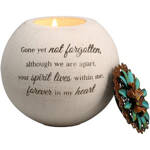 Pavilion Gift Company - Forever In My Heart - Memory Globe Tealight Candle Holder Spirit Grief Memorial Bereavement Loss Remembrance Keepsake Decor - 1 of 4