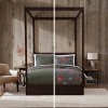 Eddie Bauer King Block Patchwork Quilt Set Green - 2 of 4